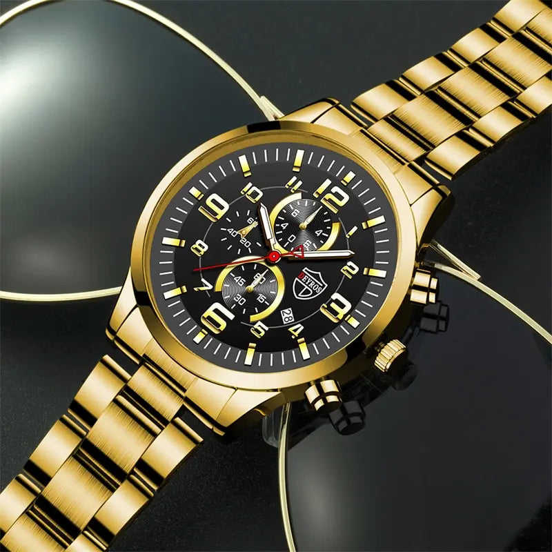 Gilded Glamor Wristwatch