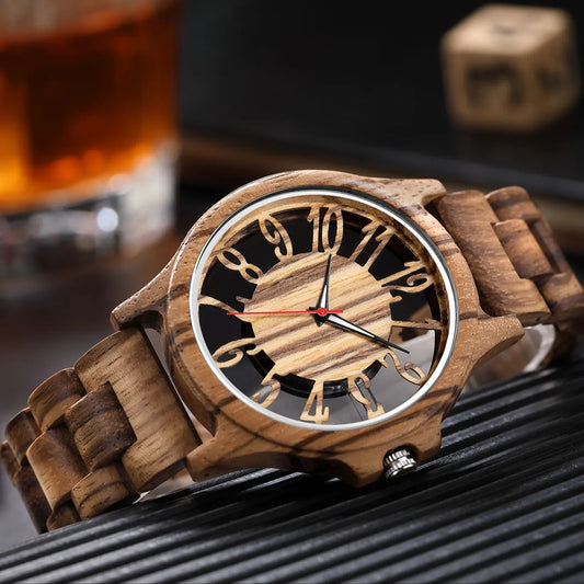 Ethereal Rosewood Timepiece